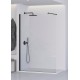 PARETE DOCCIA L100H200 WALK-IN PROFILO NERO 8mm